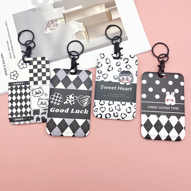 Vỏ Đựng Thẻ ID Có Dây Đeo Phong Cách Ins Cho Học Sinh Ốp