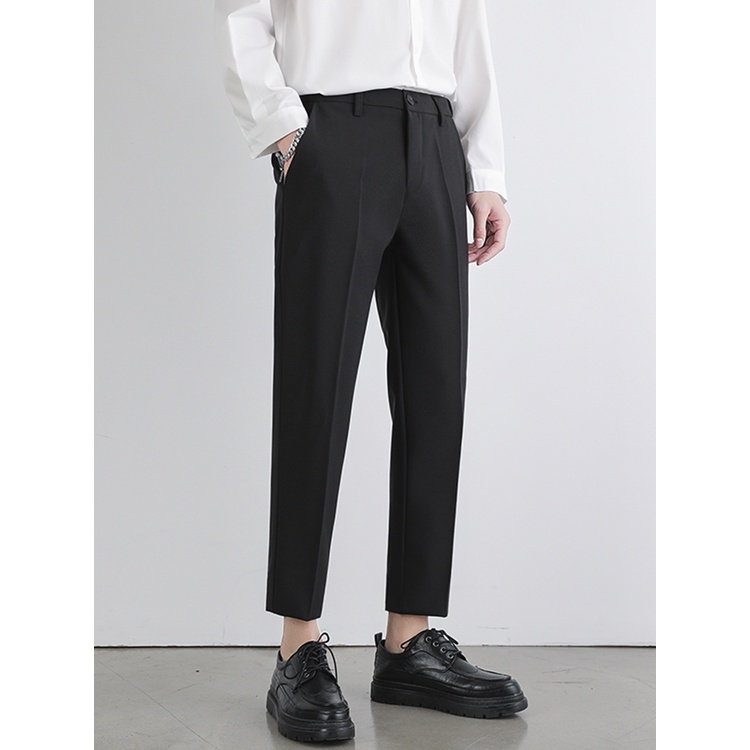 Quần âu nam Hàn Quốc form Baggy vải Tuyết Mưa
