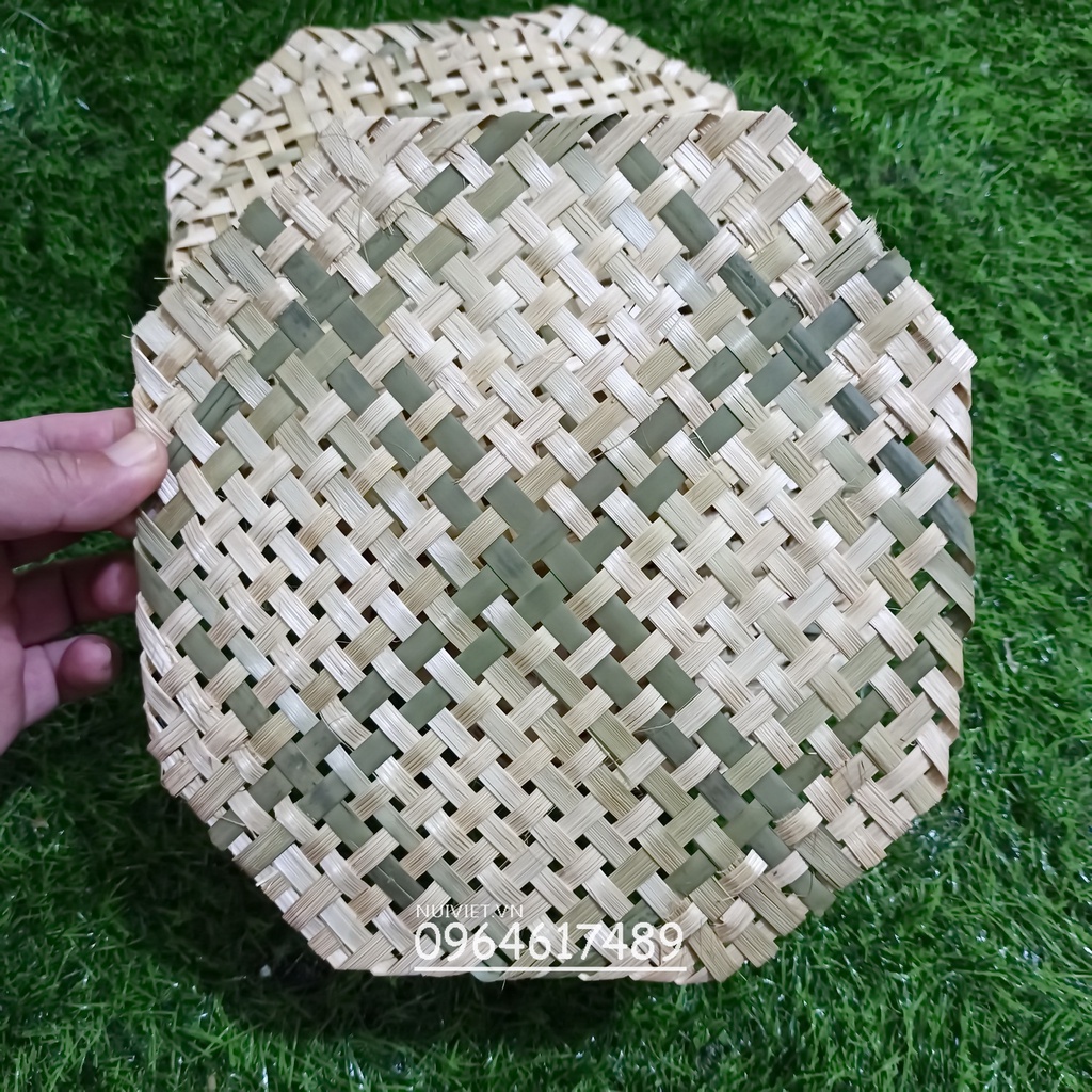 Vỉ Tre Đan Dùng Lót Chõ Xôi Hấp Bánh Nén Dưa Cà