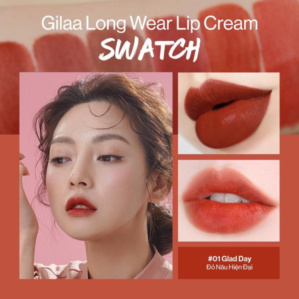 Son kem lì Gilaa long wear lip cream Fullsize  Rich Rosie Collection