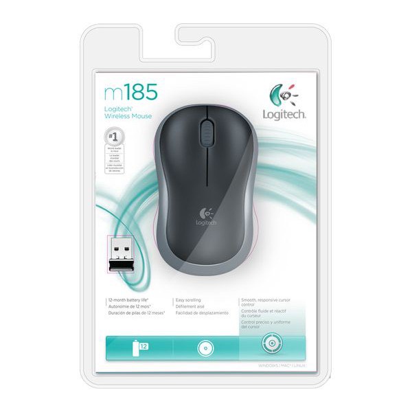 Chuột Không Dây LOGITECH M185 - Nhiều Màu | Bảo hành 36 Tháng