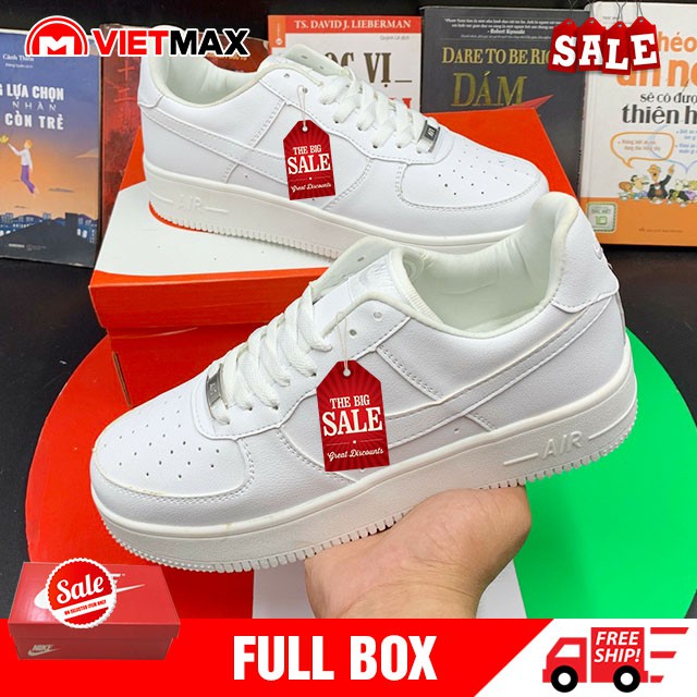 SALE Giày Thể Thao AF1 Air Force Trắng Full Box (Kèm Hộp)