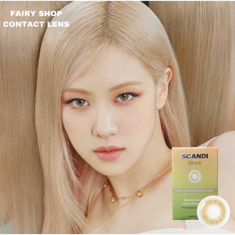 Kính Áp tròng Scandi Olive 14.0MM - FAIRY SHOP CONTACT LENS độ 0 đến 8