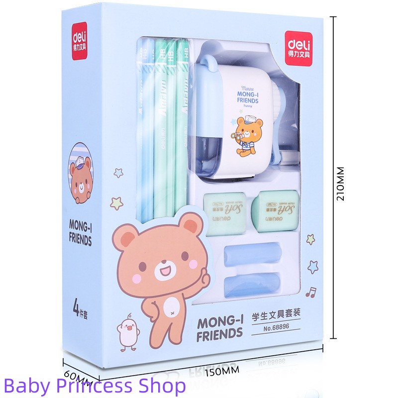 Bộ Văn Phòng Phẩm dụng cụ học tập cho bé đồ chuốt và bút chì