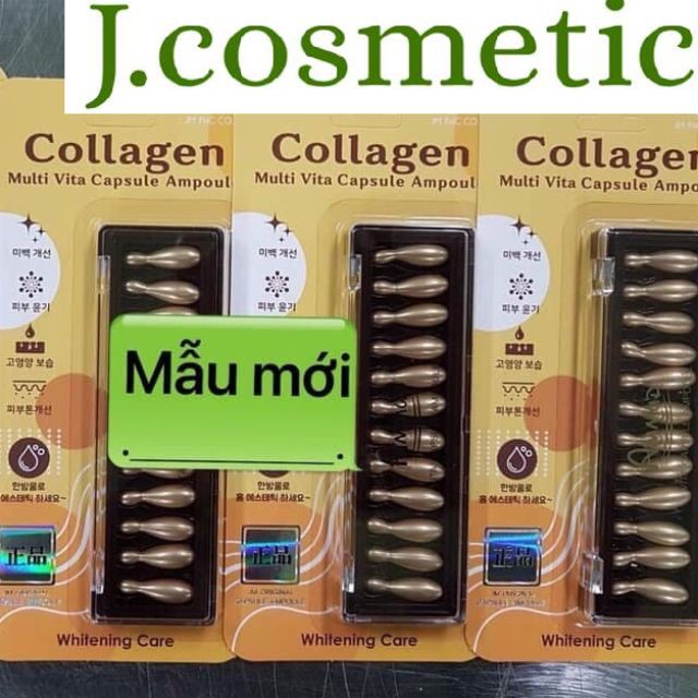 Viên dưỡng đẹp da Collagen Multi Vita Capsule Ampoule 12 viên