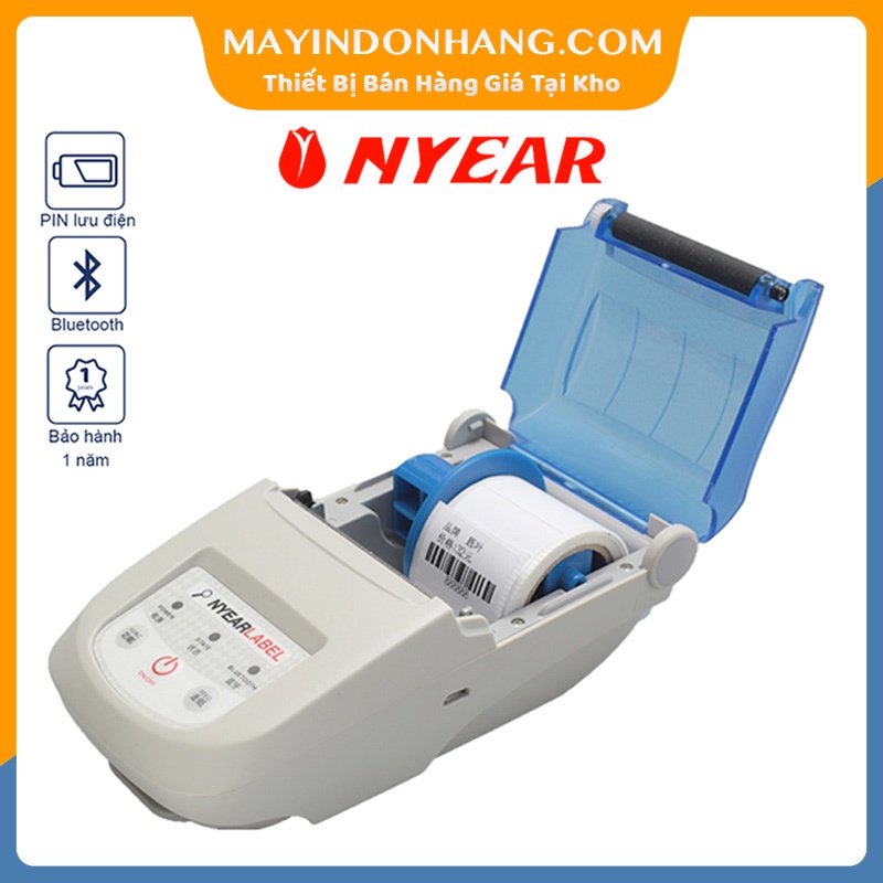 Máy in mã vạch Nyear NP100L [Không dây - Cầm Tay]