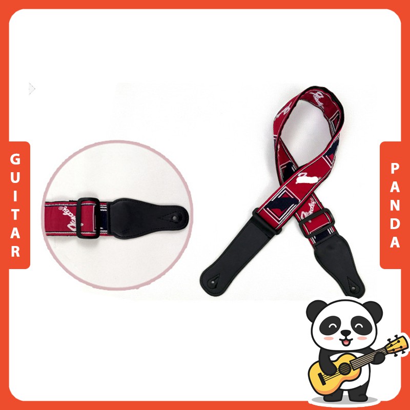 Dây Đeo Đàn Guitar Fender Ô Vuông 3 Màu Guitar Panda