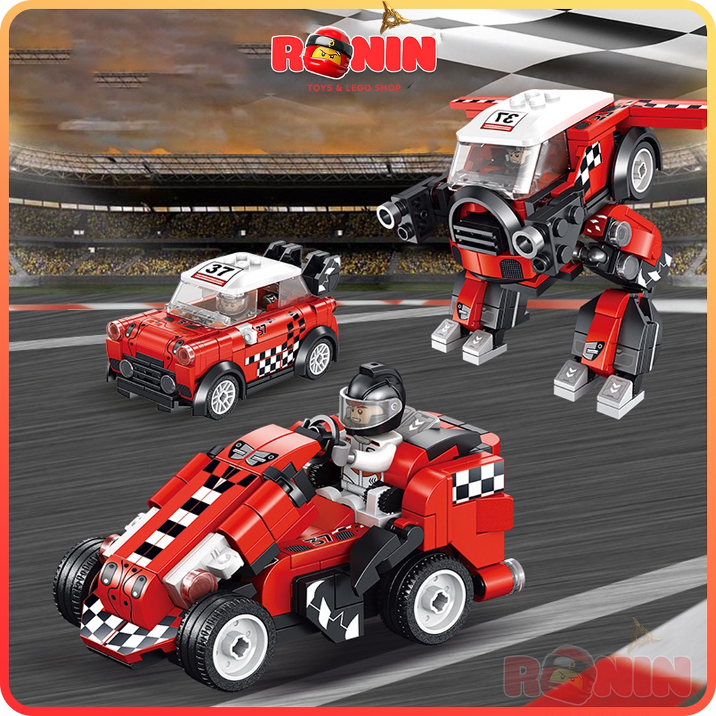 Bộ Đồ Chơi Lắp Ráp Lego Xe Ô Tô 3T1 / Ô Tô Biến Hình Robot Racing Car 3