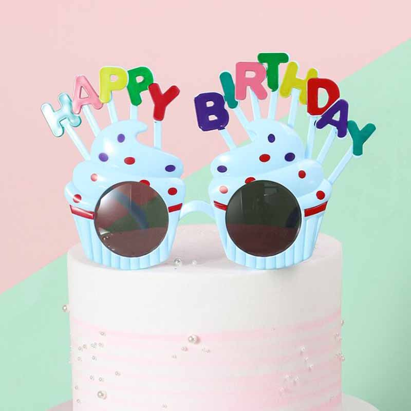 Kính mát hình chữ Happy Birthday dùng chụp ảnh vui nhộn | BigBuy360 - bigbuy360.vn