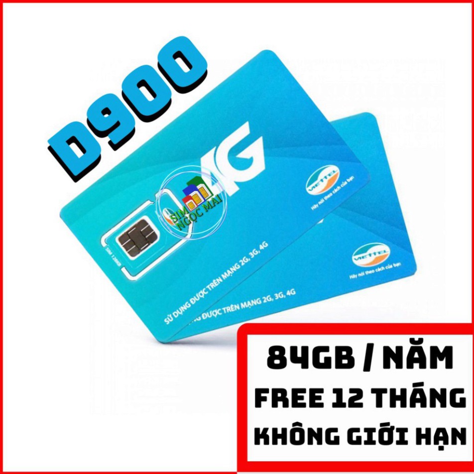 BIG SALE Sim 4G Viettel D900 - D500 - D500T Trọn Gói 1 Năm Không Nạp Tiền - NGHE GỌI BIG SALE