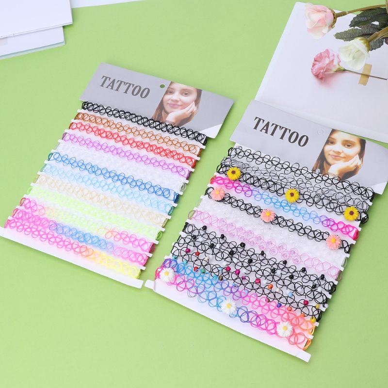 Set 12 Vòng Cổ Choker Thời Trang Cho Nữ