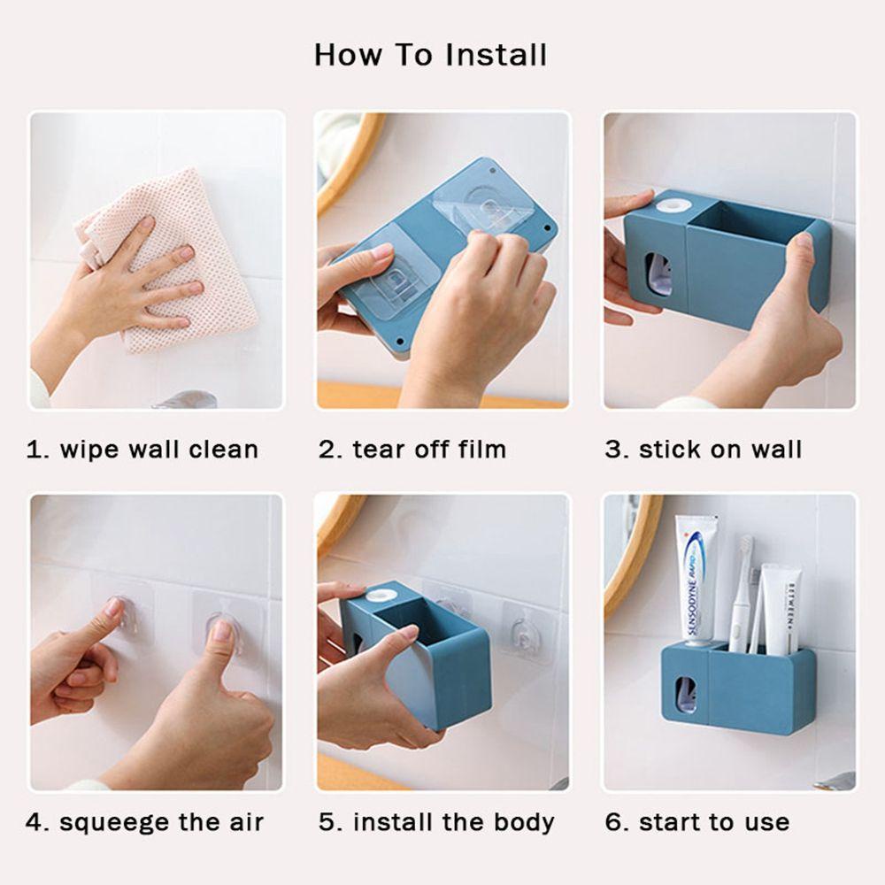 Dụng Cụ Lấy Kem Đánh Răng Tự Động Chống Bụi Cho Phòng Tắm