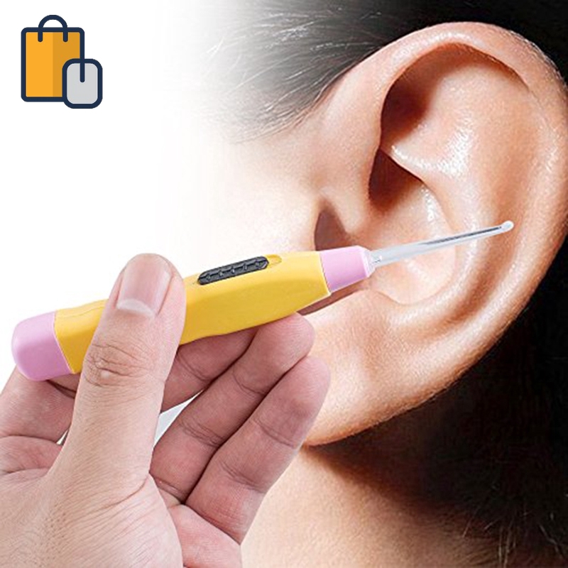 Dụng cụ lấy ráy tai có đèn LED với 3 đầu khác nhau màu ngẫu nhiên