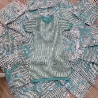 Váy len body xanh