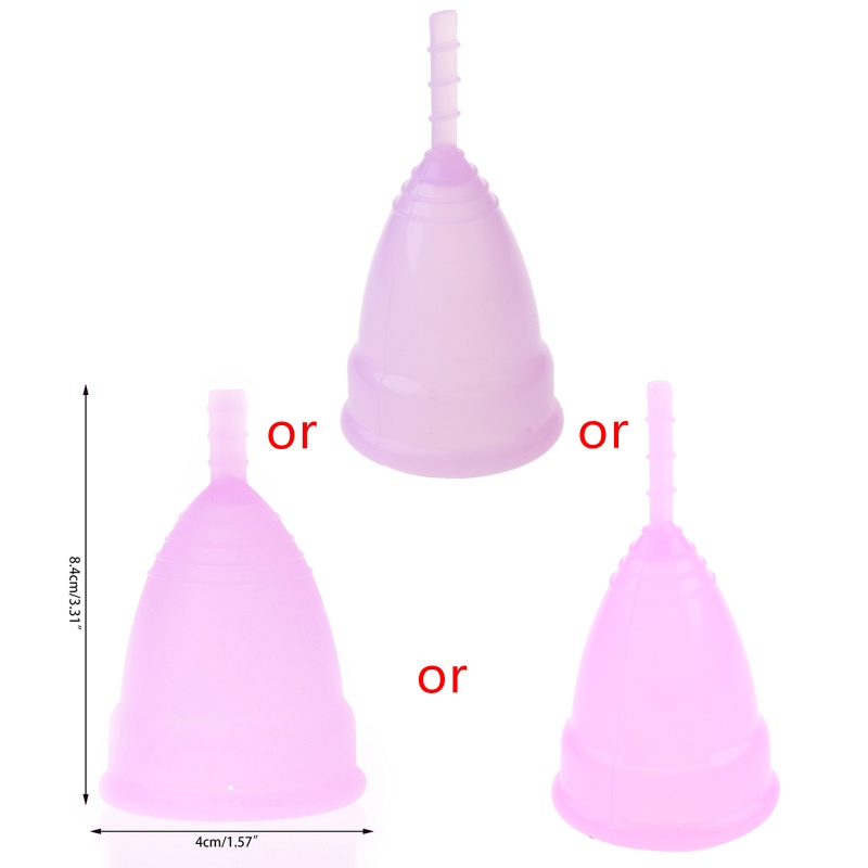 ✿ Cốc Nguyệt San Bằng Silicon Mềm Có Thể Tái Sử Dụng Cho Nữ Size L/S