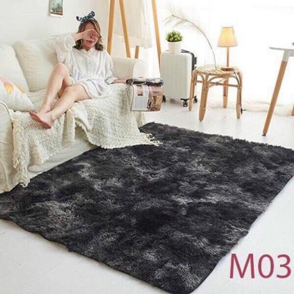 Thảm Lông Loang Trải Sàn Lông Dày 1m6x2m-MÀU 7 SẮC CẦU VỒNG
