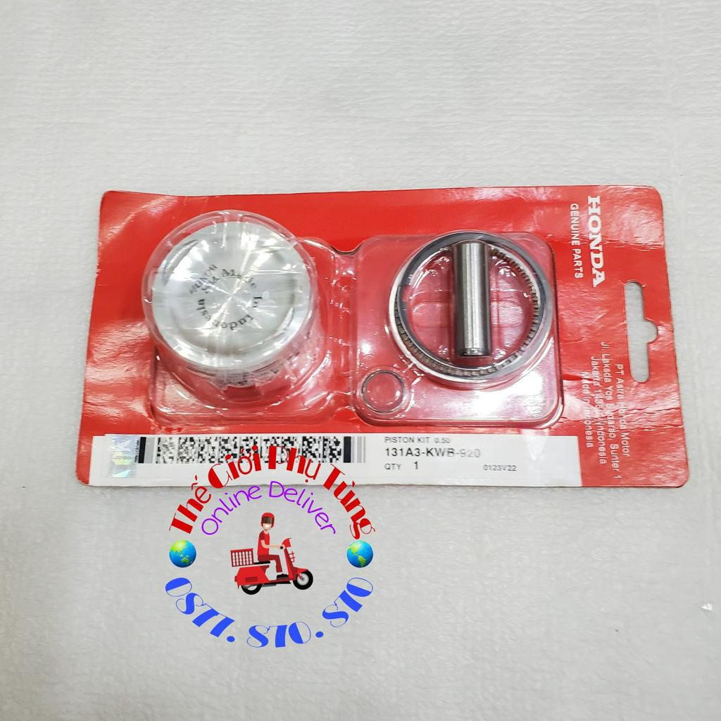 Piston bạc Wave S 110 zin Honda Indonesia - 131A1-KWB-920/ 131A2-KWB-920/ 131A3-KWB-920/ 131A4-KWB-920