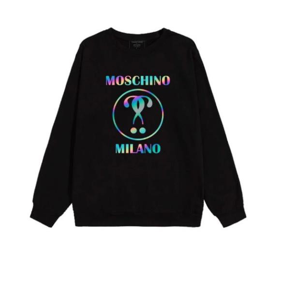 SALE- Áo Nỉ Sweater phản quang in Moschinoo Milanoo  [FREESHIP] Áo sweater dày dặn, áo sweater nam nữ đẹp,áo đôi đẹp