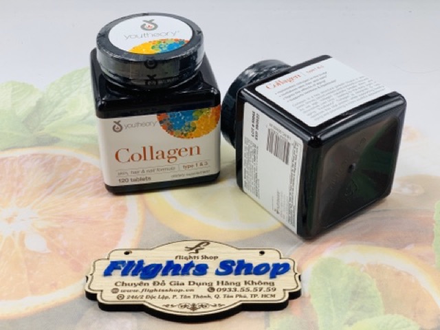 VIÊN UỐNG ĐẸP DA TÓC MÓNG, BỔ SUNG COLLAGEN YOUTHEORY TYPE 1&3, HỘP 120V, HÀNG MỸ | BigBuy360 - bigbuy360.vn