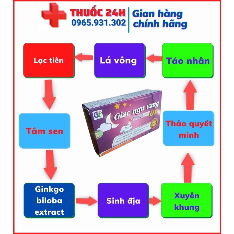 Giấc Ngủ Vàng GT - Hỗ trợ ngủ ngon, dưỡng tâm an thần.