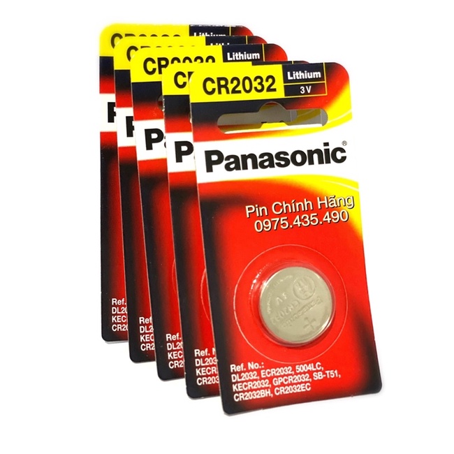 Pin CR2032 Panasonic Lithium 3V Cao Cấp Vỉ 1 Viên