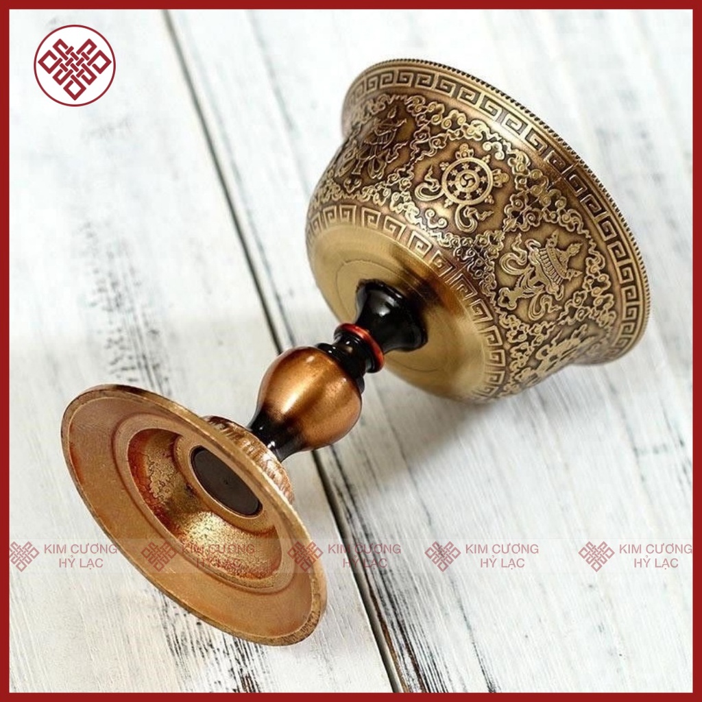 Chân Đèn Đựng Nến Bằng Đồng Cao Cấp