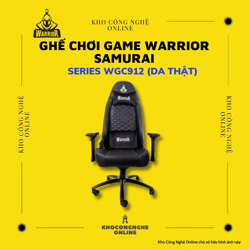 Ghế chơi game Warrior Samurai Series WGC912 (Da thật)