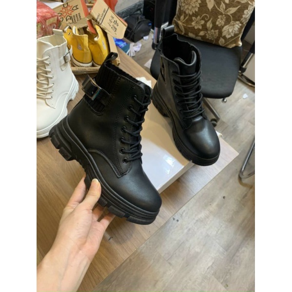 giày boot 👢 Freeship 👢 Giày bốt cổ cao độn đế chuẩn loại 1 xịn full hộp