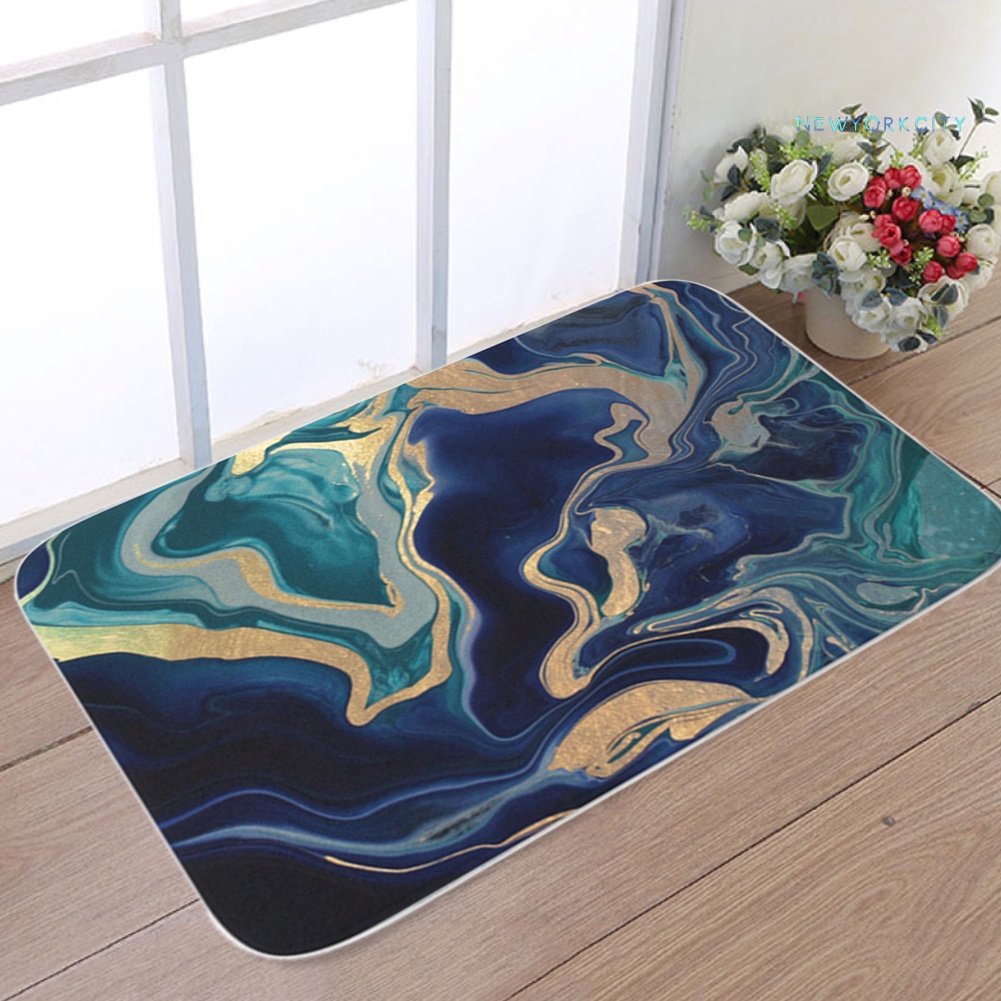 Thảm Chùi Chân Chống Trượt Họa Tiết Đá Hoa Cương 40x60cm