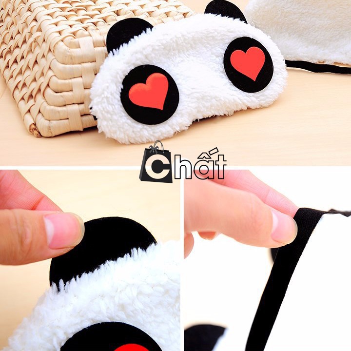 Combo 5 Tấm Che Mắt Ngủ Hình Gấu Panda