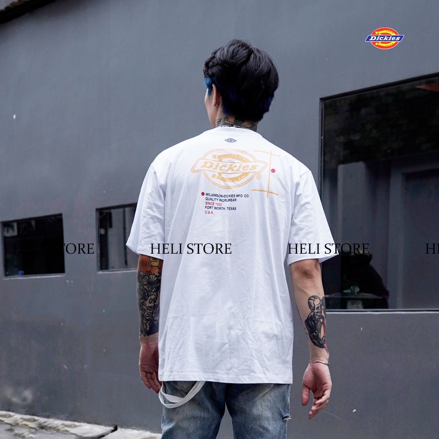 Áo thun Dickies - Teeshirt Dickies Original - Đen & Trắng - Unisex nam nữ.