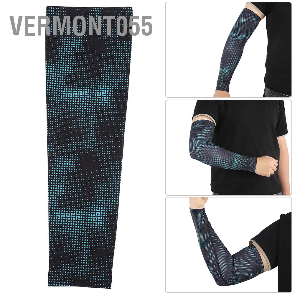 Vermont055 Sun Protection Cooling Arm Sleeves Lengthen Breathable Cover Shield for Outdoor Cycling Fitness Protective Equipment