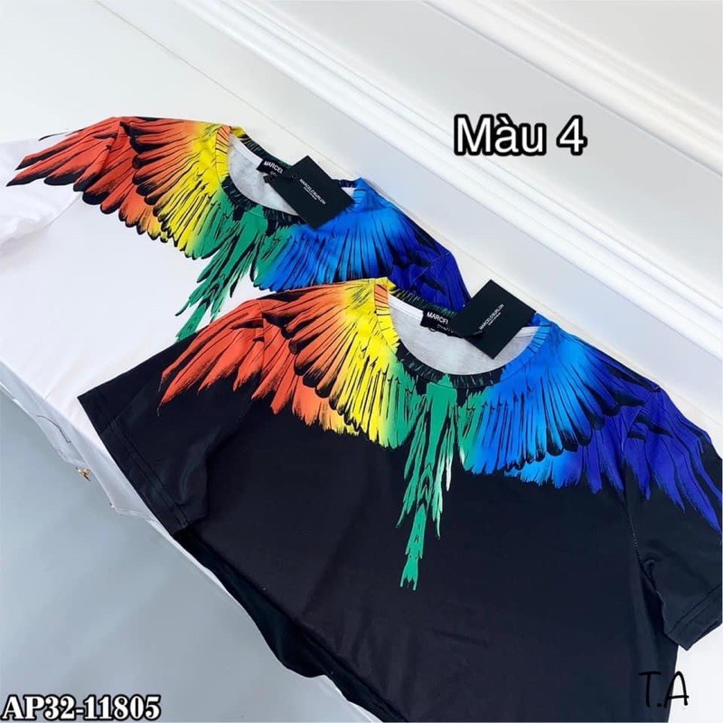 BST Áo Phông Burlon Unisex Nổi Cánh 3D Chìm Hot Trend