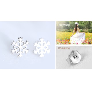 Đôi bông tai inox hình hoa tuyết siêu xinh siêu cute