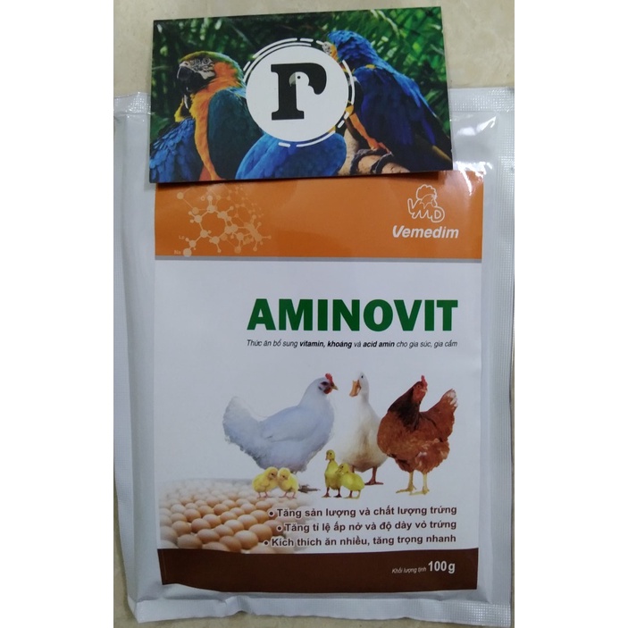 1 GÓI AMINOVIT CHO CHIM,VẸT, YẾN PHỤNG