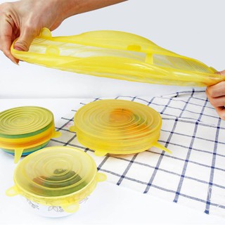 bộ 6 nắp đậy silicon