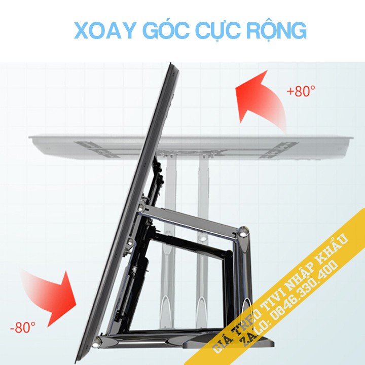 Giá treo tivi xoay đa chiều NB P5 32 - 60 inch / NB P6 45 - 75 Inch - Chính Hãng North Bayou