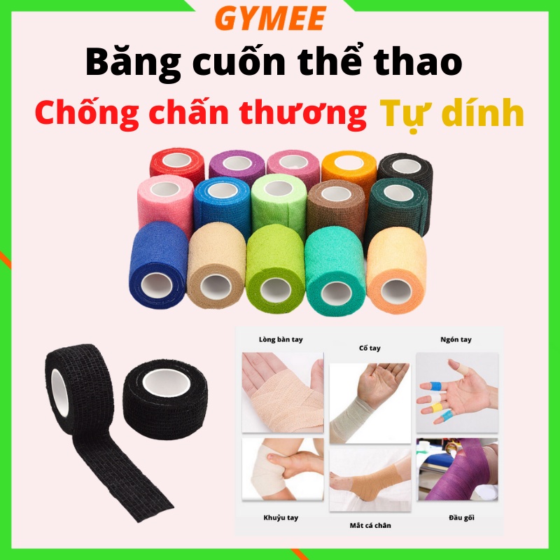 Băng Vải Cuốn Cơ Thể Thao Chống Chấn Thương Bảo Vệ Cổ Tay Cổ Chân Đầu Gối Giá Rẻ