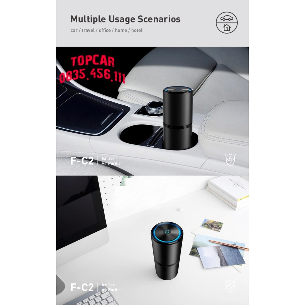 [BH 12 THÁNG] MÁY LỌC KHÔNG KHÍ ION ÂM EASYCARE F-C2, KHỬ MÙI LỌC KHÔNG KHÍ Ô TÔ PHÒNG NGỦ | BigBuy360 - bigbuy360.vn
