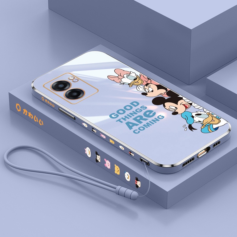 Ốp Điện Thoại Viền Thẳng In Hình Nhân Vật Disney Cho Oppo A37 A57 A39 A57 2022 4G A59 F1s A31 2020 A55 4G