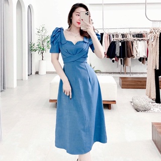 Đầm maxi dự tiệc nơ vai eo cách điệu