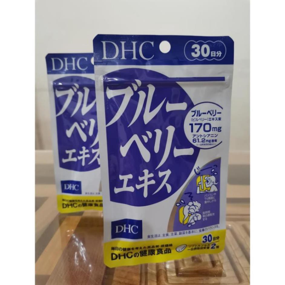 Viên uống bổ mắt việt quất DHC Blueberry Extract cải thiện thị lực 60 ngày _shopnhatlulu _shopnhatlulu