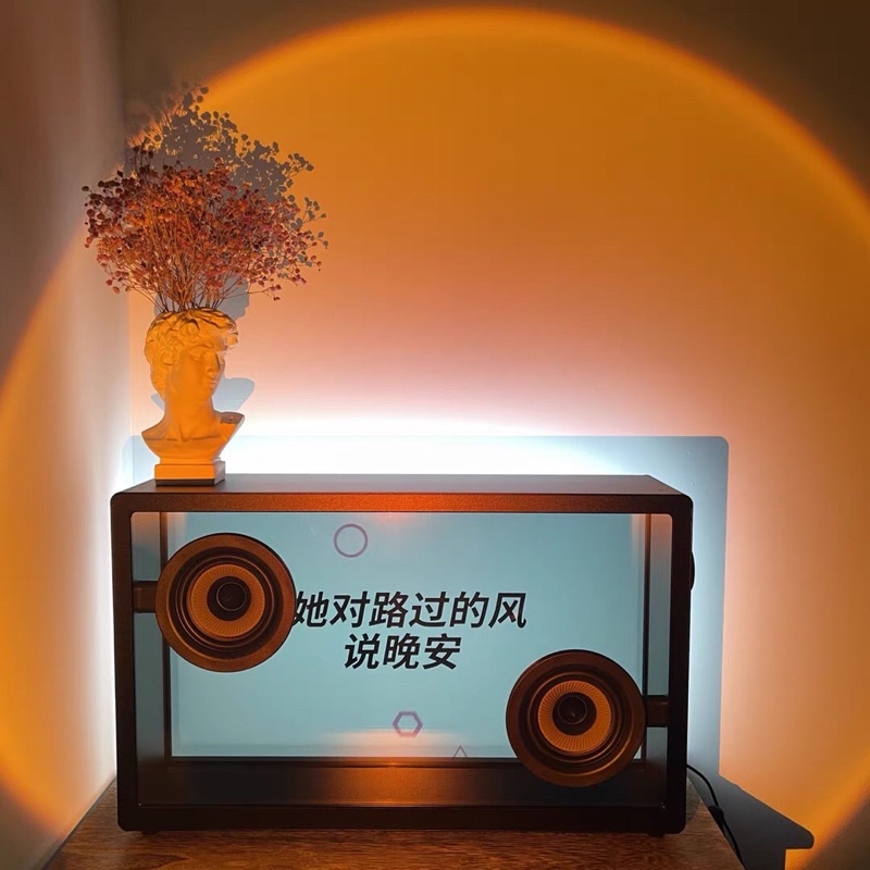 Loa MorrorArt màn hình trong suốt bluetooth hiển thị lời bài hát chính hãng