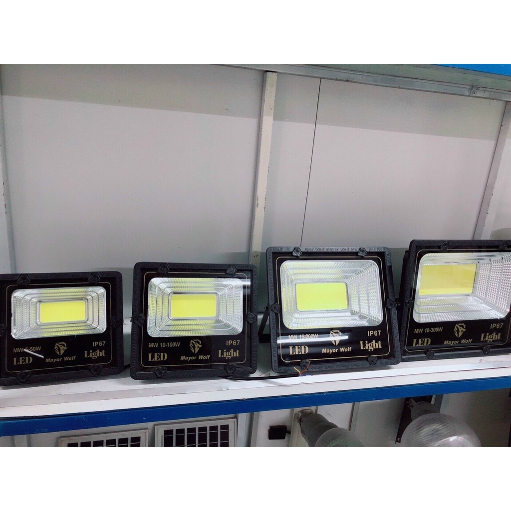 😍Đèn pha điện lưới 220V chính hãng MAYOR WOLF 50W - 100W-200W và 300W