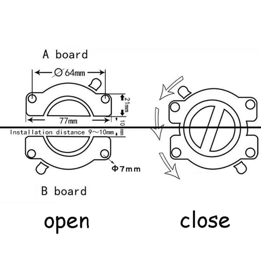 LLOYD 1 Bản Lề Cửa Ẩn Bằng Hợp Kim / ABS Chất Lượng Cao