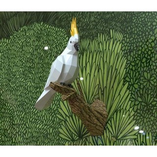 Mô hình giấy decor trang trí tường Chim Macaw 3D POLYCRAFT