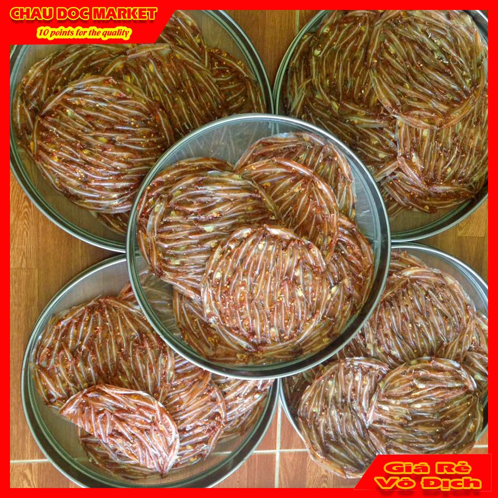 Bánh Tráng Cá Cơm Châu Đốc Ướp Gia Vị Vừa Ăn Dùng Chiên Hoặc Nướng Gói 500gr
