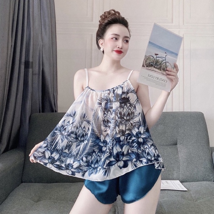 [MẪU ĐỘC LẠ] Đồ ngủ sexy nữ 🥰Free ship🥰 Bộ yếm Voan Tơ  sexy satin phối voan size <65kg Mẫu Độc Lạ | BigBuy360 - bigbuy360.vn