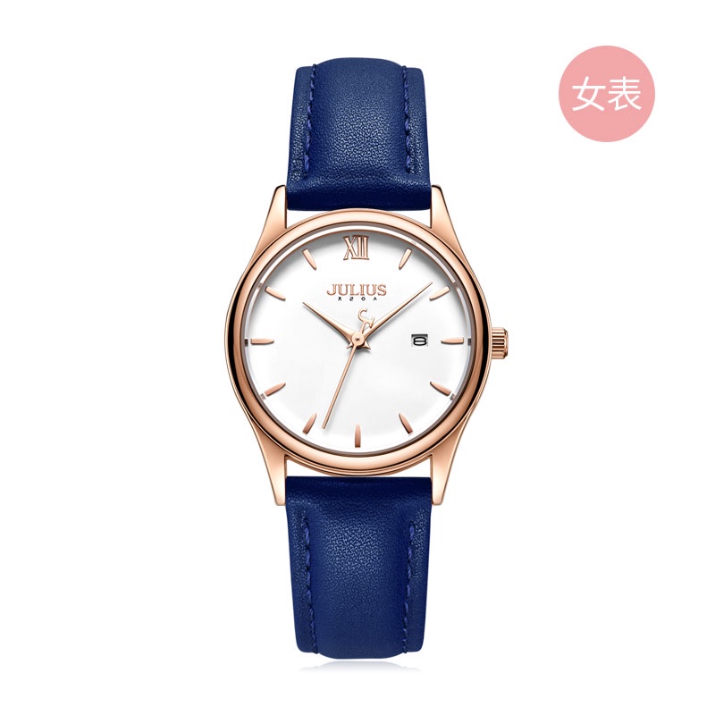 Đồng Hồ julius / julius ja-1309 Đồng Hồ Đeo Tay Kiểu Dáng Đơn Giản Phong Cách Retro Dành Cho Cặp Đôi