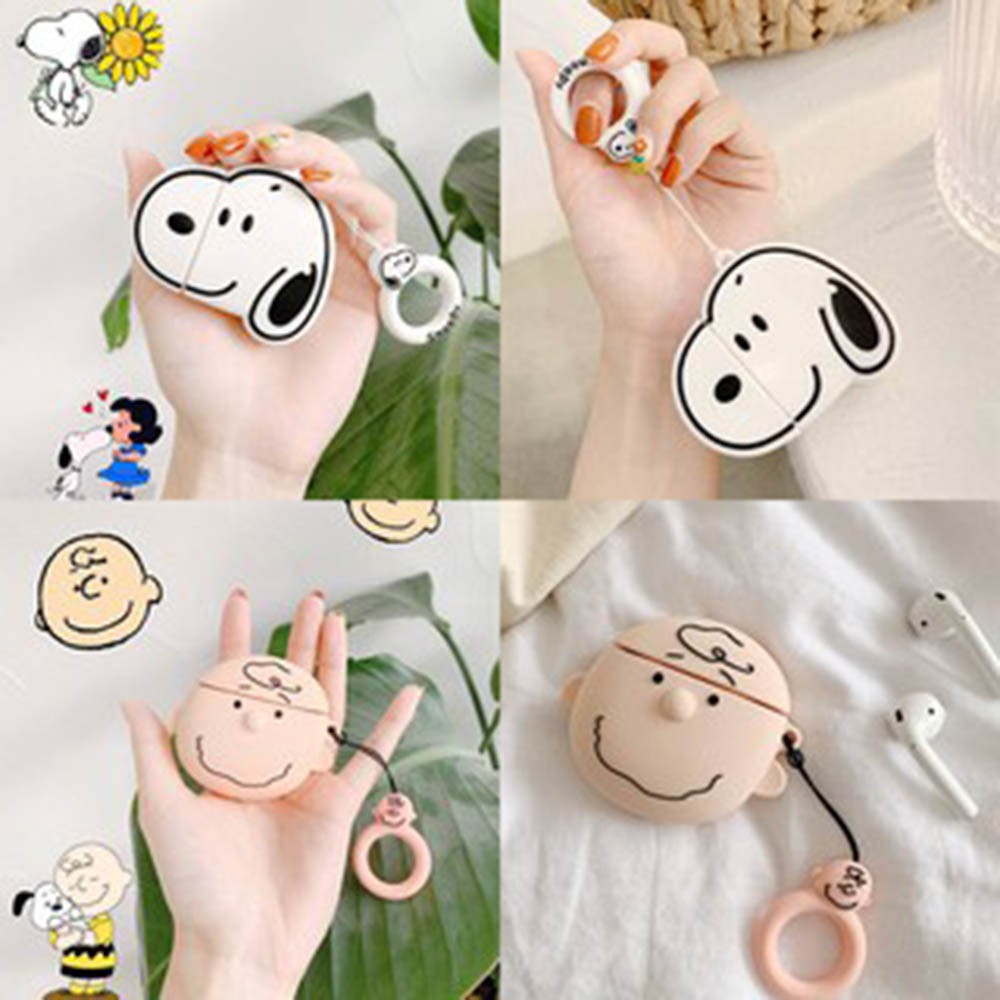 Snoopy/Charlie silicone case Apple Airpods 1 2 soft protection cover